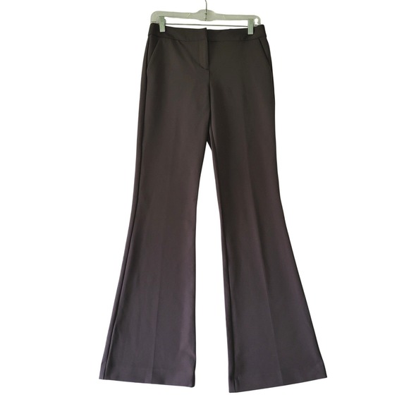 Express Pants - New Express Brown Flare Pants Womens 2 Mid Rise Slacks 34" Inseam Tall Nwt 2R